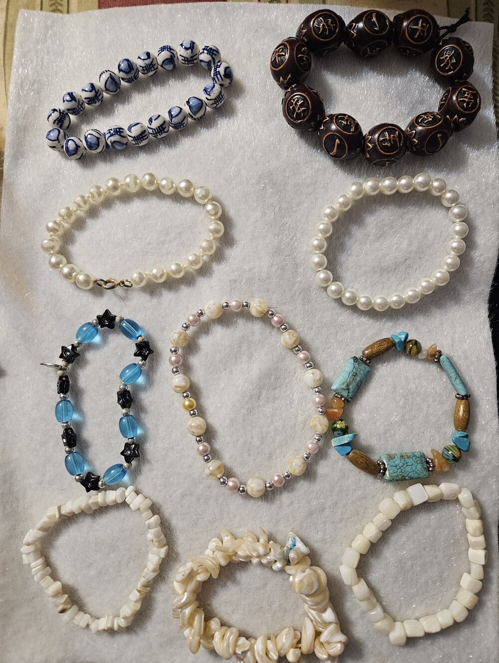 Lot Of 10 Bracelets